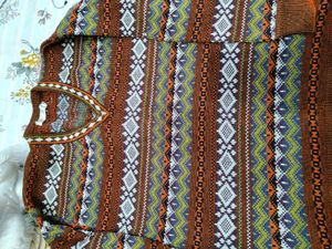 Patterned Knit Sweater