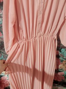 Peach Flowy Dress