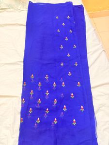 Blue colour sari