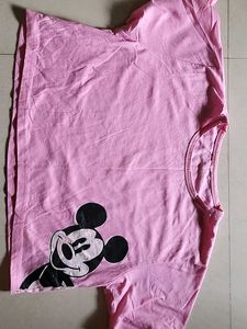 Pink Mickey Mouse Tee