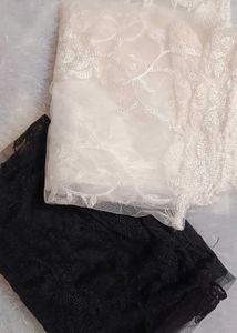 New Net Duppata Black Or White