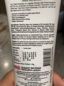 T.A.C Eladi Sunscreen SPF 50