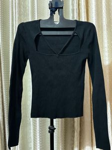 Black Long Sleeve Top