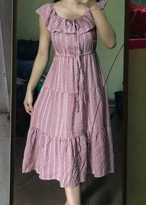 Red Gingham Dress❤️