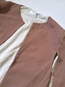 Brown Open Front Jacket✨️