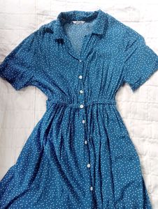 Blue Polka Dot Dress