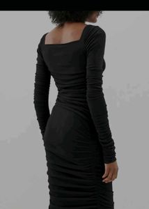 URBANIC Black Bodycon Dress