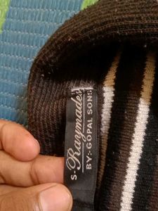Striped Knit Zip-Up Cardigan