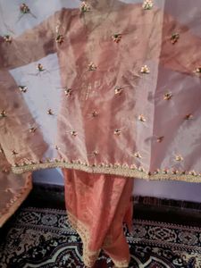Peach  Kurta Set