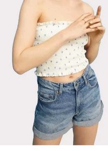Never Used Women Blue Denim Shorts