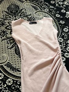 Pink Wrap Mini Dress