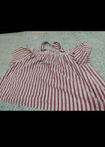 Striped Off-Shoulder Top