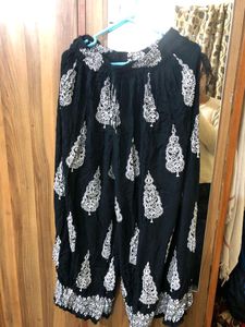 Black Pattern Palazzo