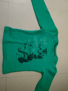 Green Cat Graphic Tee