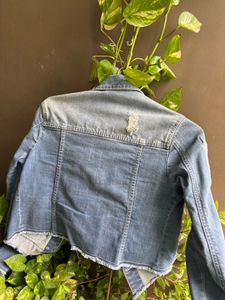 MADAME Denim Jacket Ribbed