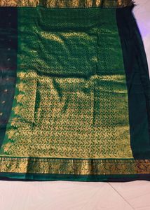 Cotton Blend Pure Gadwal Saree