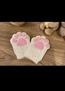 Crochet catpaw  Gloves