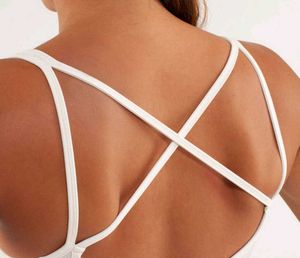 White Criss-Cross Back Bralette
