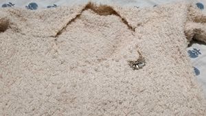 Cream Knit Top