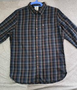 Wrogn Slim Fit Plaid Button-Down Shirt