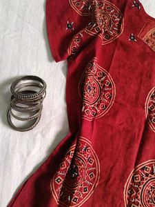 Womens Pure Cotton Rajasthani Short Kurti ❤️💕