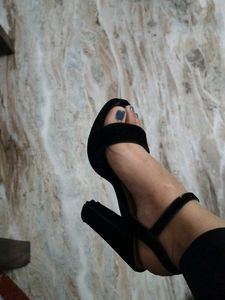 Black Heels - Size 4
