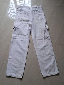 Top+Cargo+straight Fit Jeans Combo