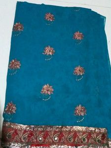 4 Combo Saree💚💗🧡💙