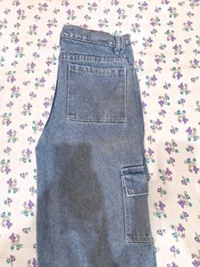 Light Blue Cargo Jeans