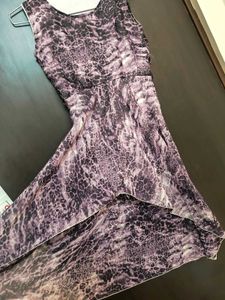 Animal Print Georgette Dress