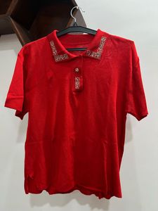 Red Polo Top