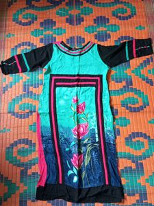 Floral Print Kurta