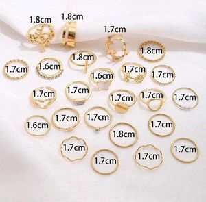 Gold Plated Stackable Rings (25 Piece)