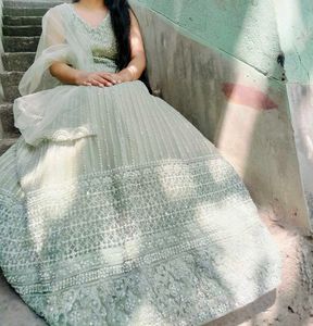 Elegant Mint Green Gown