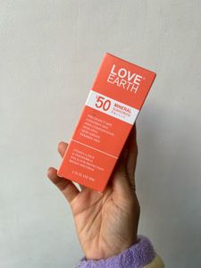 Love Earth Mineral Sunscreen SPF 50