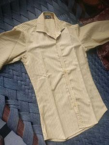 Rose Men&#39;s Striped Button-Down Shirt