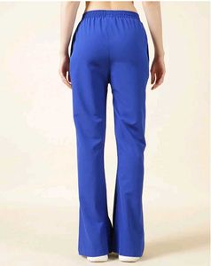 Blue Slit Flare Pants(Free Delivery)