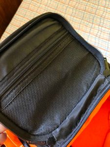 Orange-Lined Camera/Utility Bag