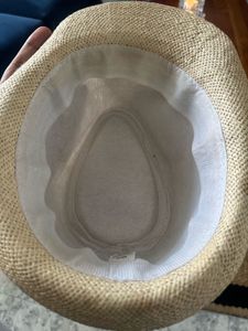 Sustainably Made Straw Hat With Leather Details