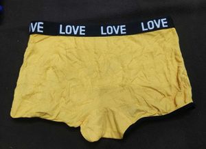 Love Print Yellow Briefs 🔥