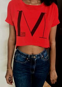 Hot Red Crop Top