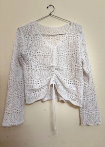 Crochet Knit Cardigan