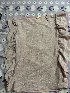 Shimmery Ruffle Top