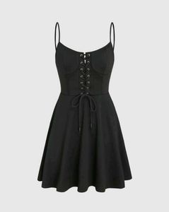 Sexy Korean Black Mini Dress