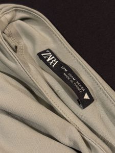 ZARA Assymetrical Ruched Fitted Top