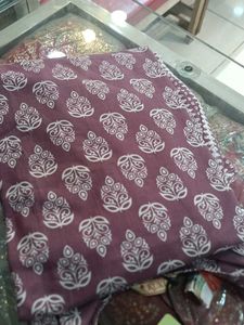 Mauve Printed Kurti Set (Minor Issue)