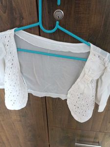 White Lace Shrug