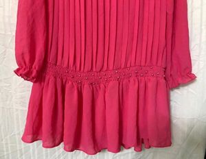 Pink Long Sleeve Dress