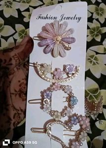 Floral Hair Clip Set And Combo With Haiclip