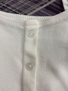 Cute White Ruffle Top - With Tag, Never Wore